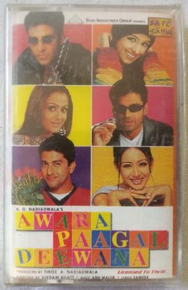 Awara Paagal Deewana Hindi Audio Cassette By Anu Malik (Sealed)
