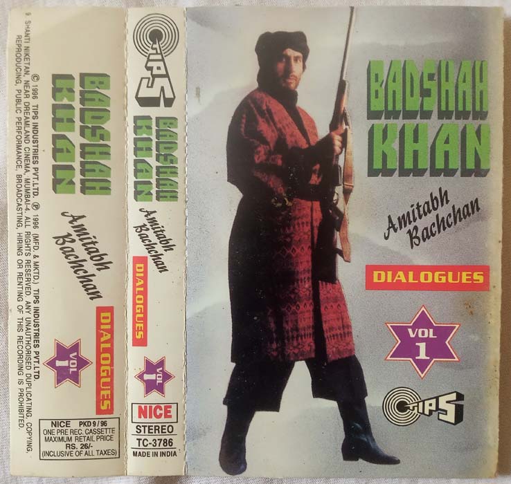 Badshah Khan Amitabh Bachchan Dialoues Vol 1 Hindi Audio Cassette