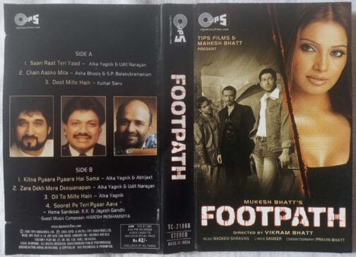 Footpath Hindi Audio Cassette By Nadeem Shravan
