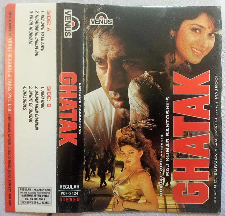Ghatak Hindi Audio Cassette By Anu Malik