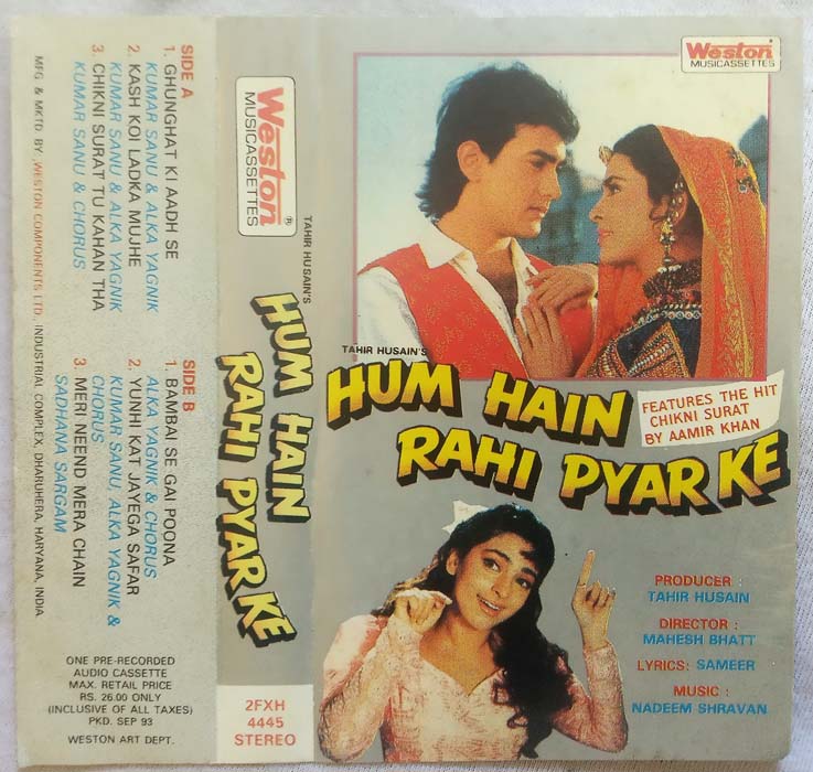 Hum Hain Rahi Pyaar Ke Hindi Audio Cassette By Nadeem Shravan