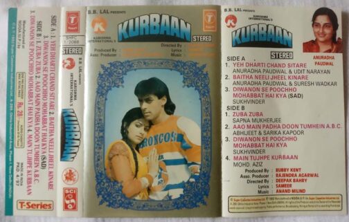 Kurbaan Hindi Audio Cassette By Anand Milind