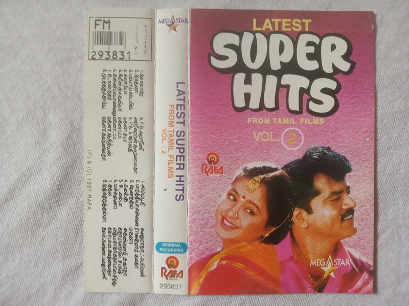 Latest Super Hits From Tamil Film Vol 2 Tamil Audio Cassette