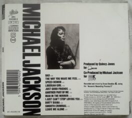 Micheal Jackson Bad Audio CD