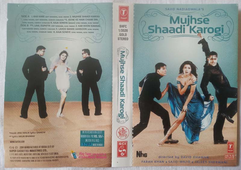Mujhse Shaadi Karogi Hindi Audio Cassette