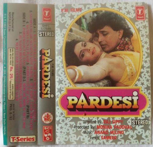 Pardesi Hindi Audio Cassette By Anand Milind