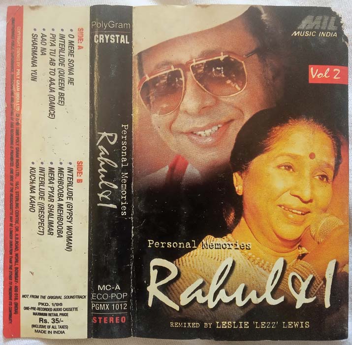 Personal Memories Rahul & i Vol 2 Hindi Audio Cassette