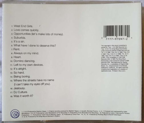 Pet Shop Boys Discography Audio CD (1)