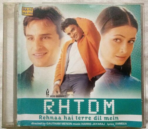 Rhtom Rahnaa Hai Terre Dil Mein Hindi Audio Cd By Harris Jayaraj (2)
