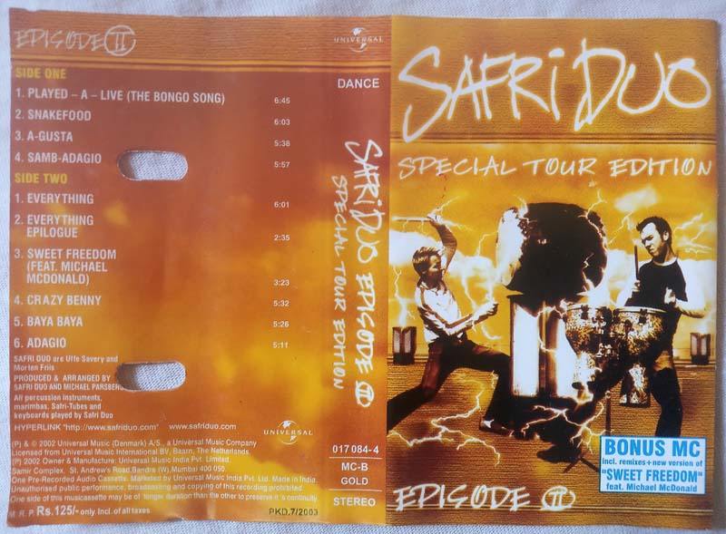 Safri Duo Special Tour Edition Episode 2 Audio Cassette