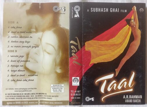 Taal Hindi Audio Cassettes By A.R. Rahman