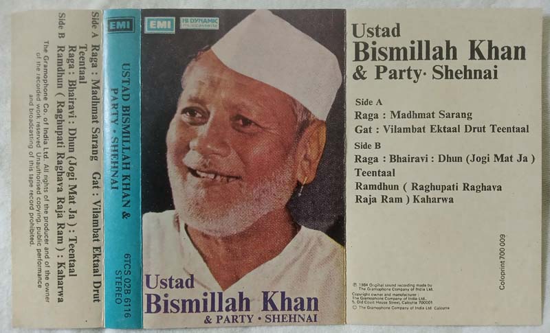 Ustad Bismillah Khan & Party Shehnai Audio Cassette