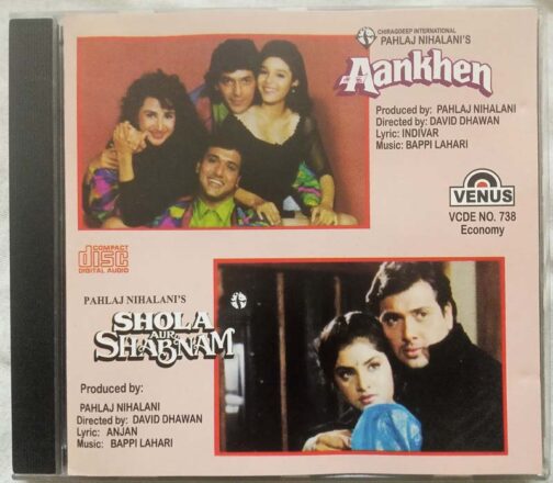 Aankhen - Shola Aur Shabnam Hindi Audio CD By Laxmikant Pyarelal (2)