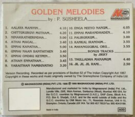 Golden Melodies By P. Susheela Tamil Audio Cd