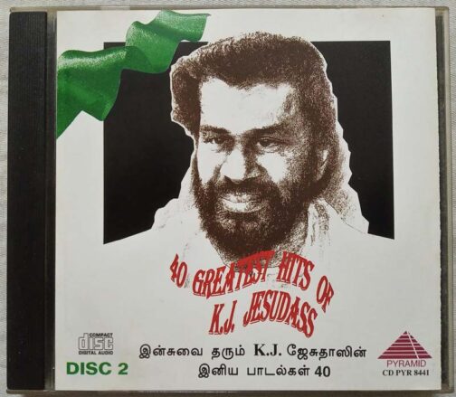 40 Greatest Hits of K.J.Jesudas Disc 1,2,3 Tamil Audio Cd (1)