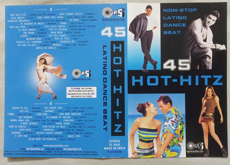 45 Hot Hits Hindi Audio Cassette