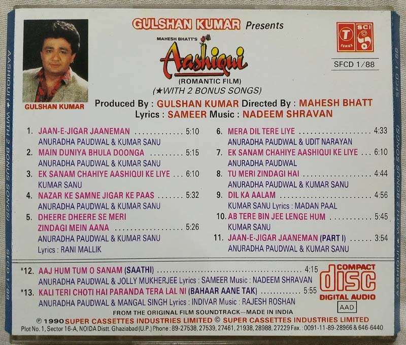 Aashiqui Hindi Audio Cd By Nadeem Shravan (1)
