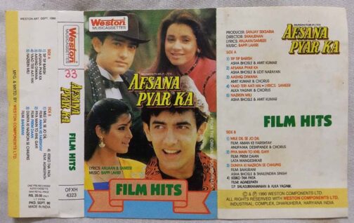 Afsana Pyar Ka Film Hits Hindi Audio Cassette By Bappi Lahiri