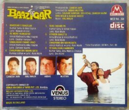 Baazigar Hindi Audio Cd By Anu Malik