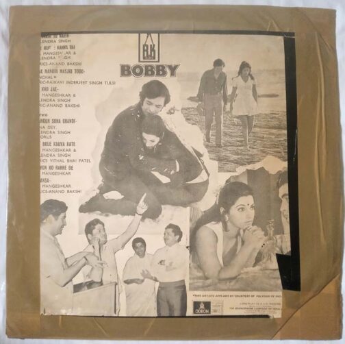 Bobby Hindi LP Vinyl Record Laxmikant–Pyarelal (1)