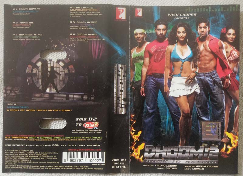 Dhoom 2 Hindi Audio Cassette By Pritam