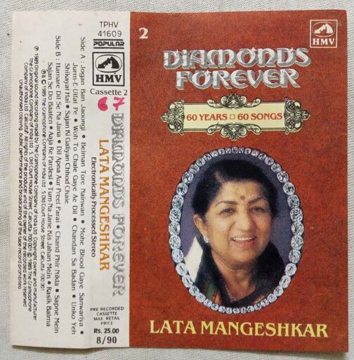 Diamond Forever 60 Year 60 Somgs Lata Mangeshkar vol 2,3Hindi Audio Cassette (1)