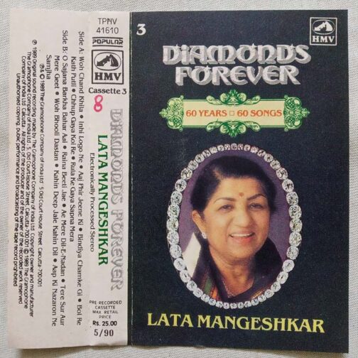 Diamond Forever 60 Year 60 Somgs Lata Mangeshkar vol 2,3Hindi Audio Cassette (2)