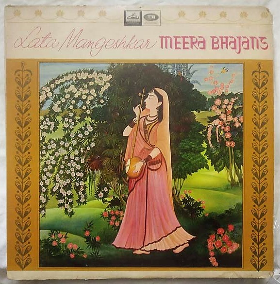 Lata Mangeshkar Meera Bhajan Hindi LP Vinyl Record (2)