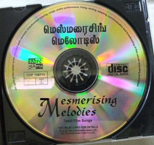 Mesmerising Melodies Tamil Film Song Tamil Audio Cd (1)