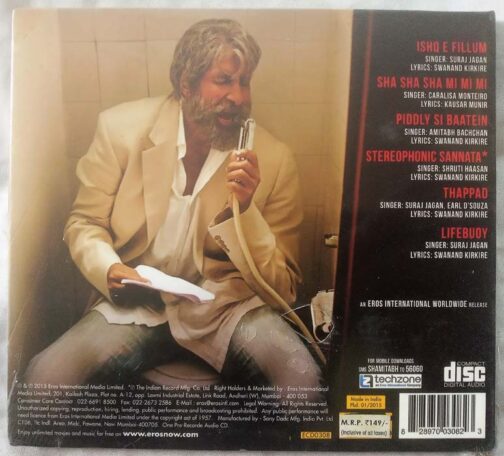 Shamitabh Hindi Audio Cd By Ilaiyaraaja.