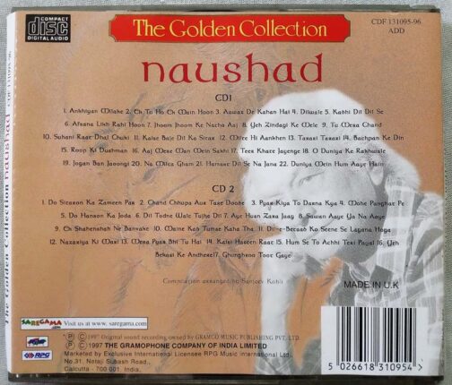 The Golden Collection Naushad Hindi Audio Cd (1)