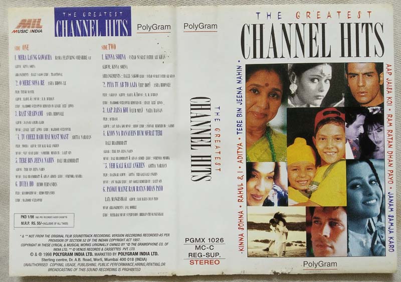 The Greatest Channel Hits Audio Cassette