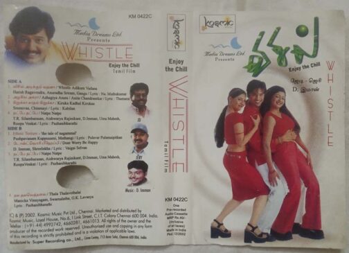 Whistle Tamil Audio Cassette By D.Imman