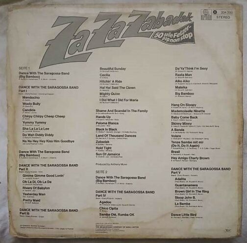 Za Za Zabadak 50 Tole Fetzer Pon non Stop LP Vinyl Record (1)