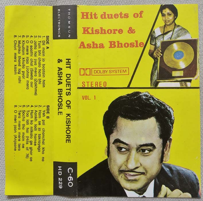 Hit Duets of Kishore & Asha Bhosle Vol 1 Hindi Audio Cassette