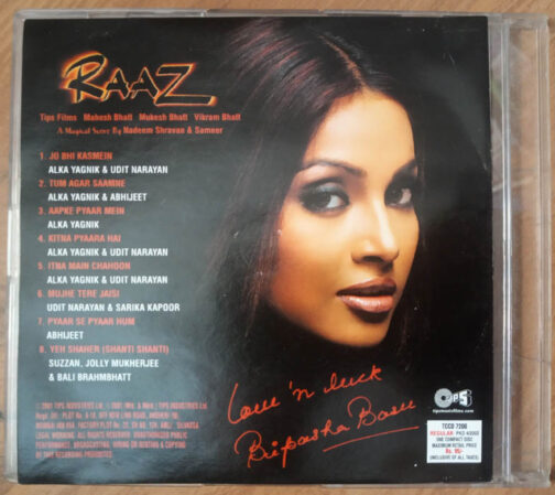 Raaz Hindi Audio cd By Nadeem Shravan (2)