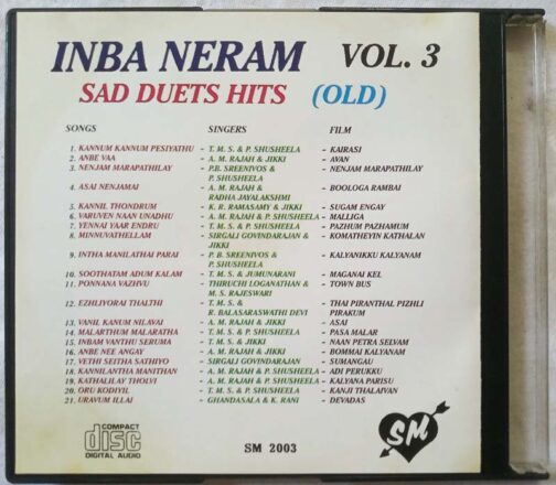 Sad Duets Hits Old Inba Neram Vol Tamil Audio CD (2)