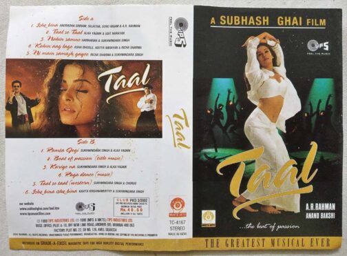 Taal Hindi Audio Cassettes By A.R Rahman