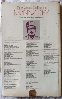 The Golden Collections Manna Dey Selected songs Hindi Audio Cassette