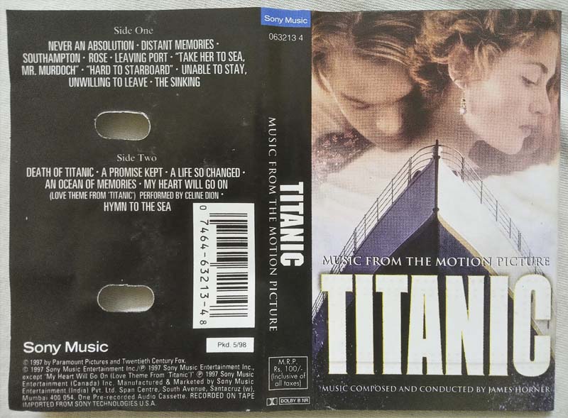 Titanic Soundtrack Audio Cassettes - Tamil Audio CD, Tamil Vinyl Records,  Tamil Audio Cassettes