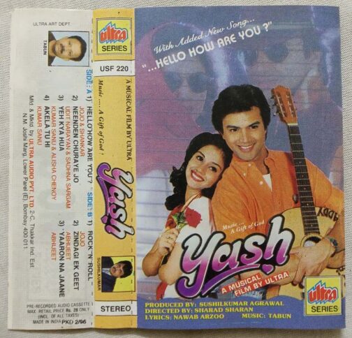 Yash Hindi Audio cassette By Tabun