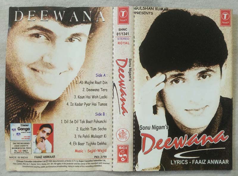Deewana Hindi Audio Cassete