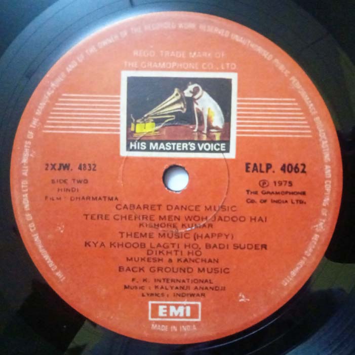Dharmatma Hindi LP Vinyl Record By Kalyanji Anandji (2)