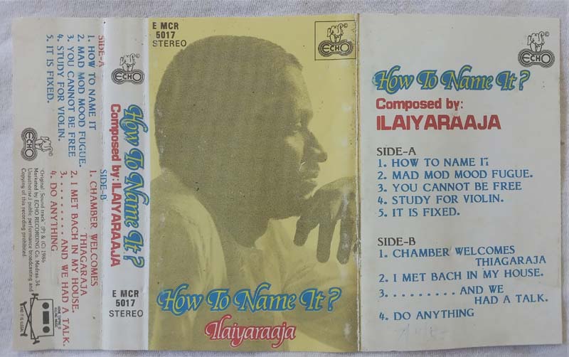 How to name it Ilaiyaraaja Tamil Audio Cassette (1)