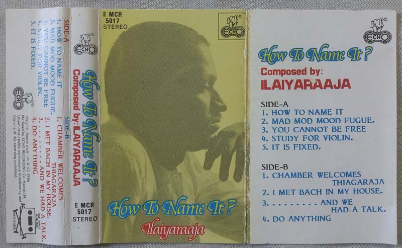How to name it Ilaiyaraaja Tamil Audio Cassette (2)