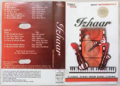 Ishaar Classical Tunes From Hindi Cinema Hindi Audio Cassete