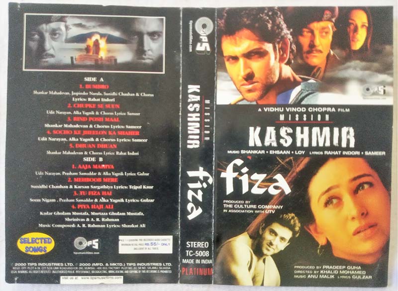Kashmir -Fiza Hindi Audio Cassete