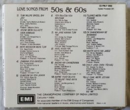 Love Songs From 50s & 60s Hindi Audio Cd