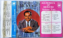 Memories of Mukesh Vol 2 Hindi Audio Cassette