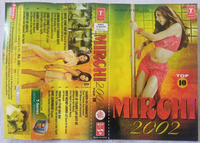 Mirchi 2002 Hindi Audio Cassete